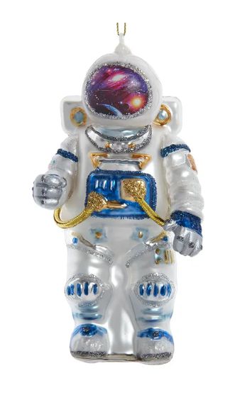 Weihnachtshänger ASTRONAUT Glas H:ca.12,7cm