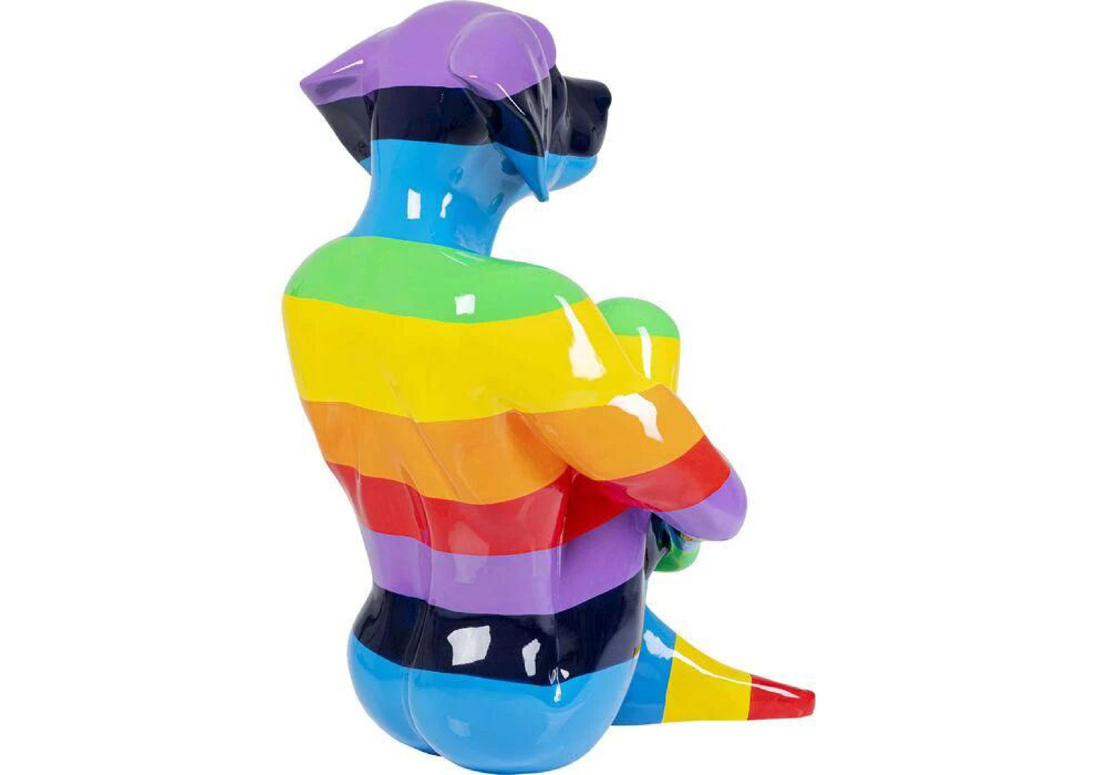 Dekofigur SITTING DOG Rainbow 173x100x132cm