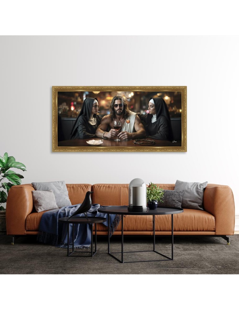 Wandbild THE COLGOTA BAR by Alexandre Granger 4x196x96cm Wandbild THE COLGOTA BAR by Alexandre Granger 4x196x96cm