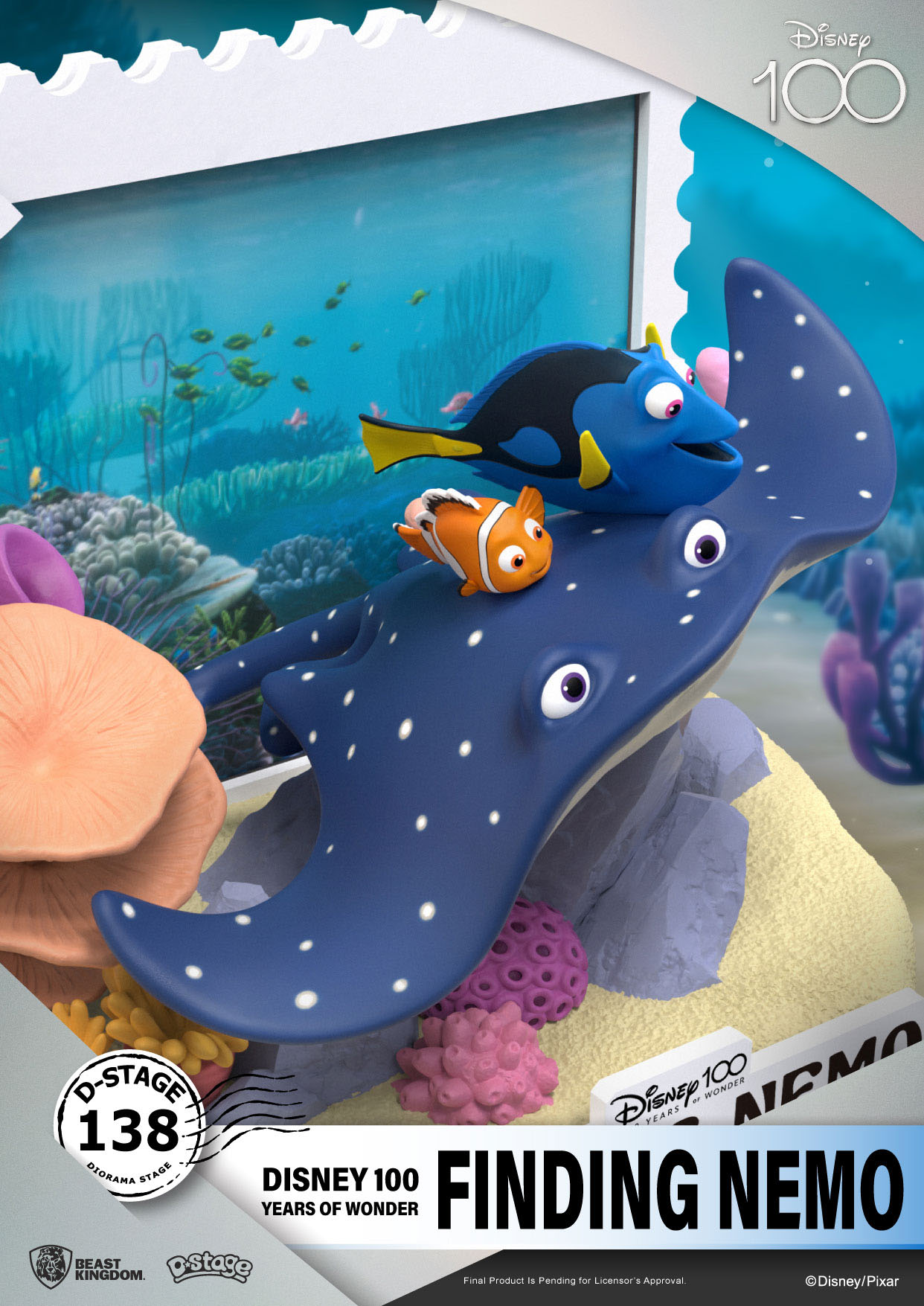 9h4o7VRb2xS4Av Disney 100 Years of Wonder D-Stage Sammlerstück Diorama "Finding Nemo" 11,7cm PVC