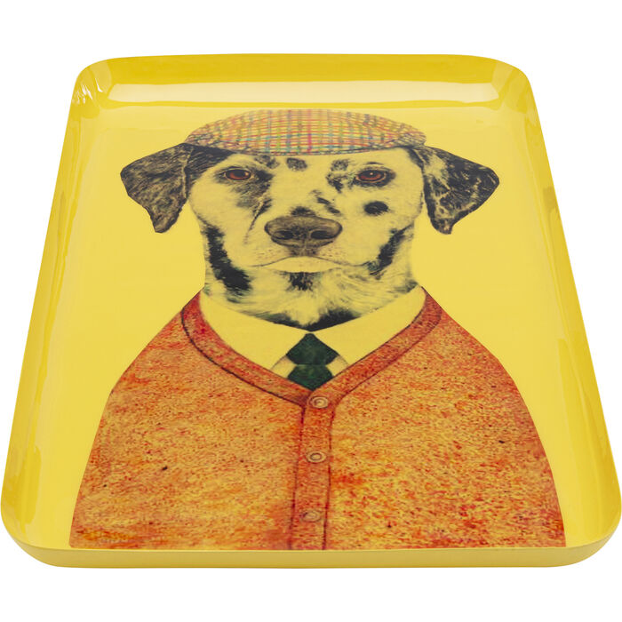 Tablett EGO DALMATIAN handgearbeitet Unikat 2x42x24cm