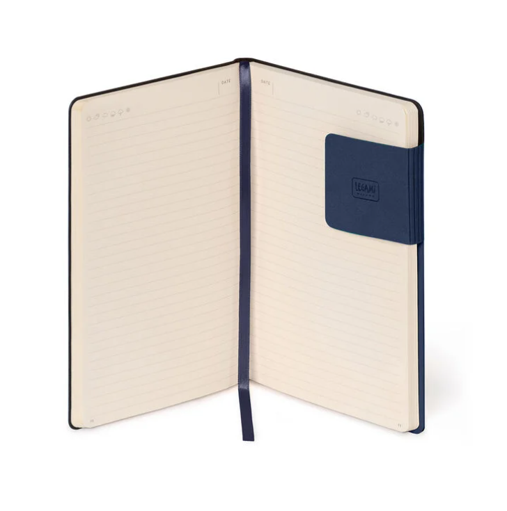 4XxKjqT3zK1YYC Liniertes Notizbuch - Medium - My Notebook 13x21cm 192 nummerierte Seiten Galactic Blue Blau