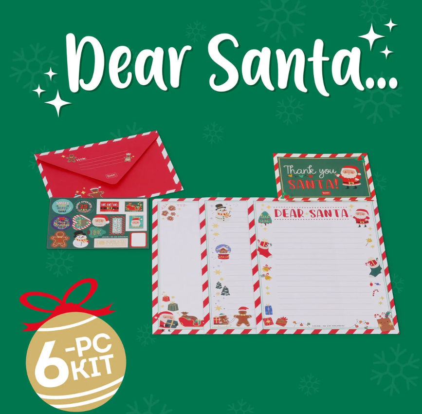 Set für Brief an den Weihnachtsmann