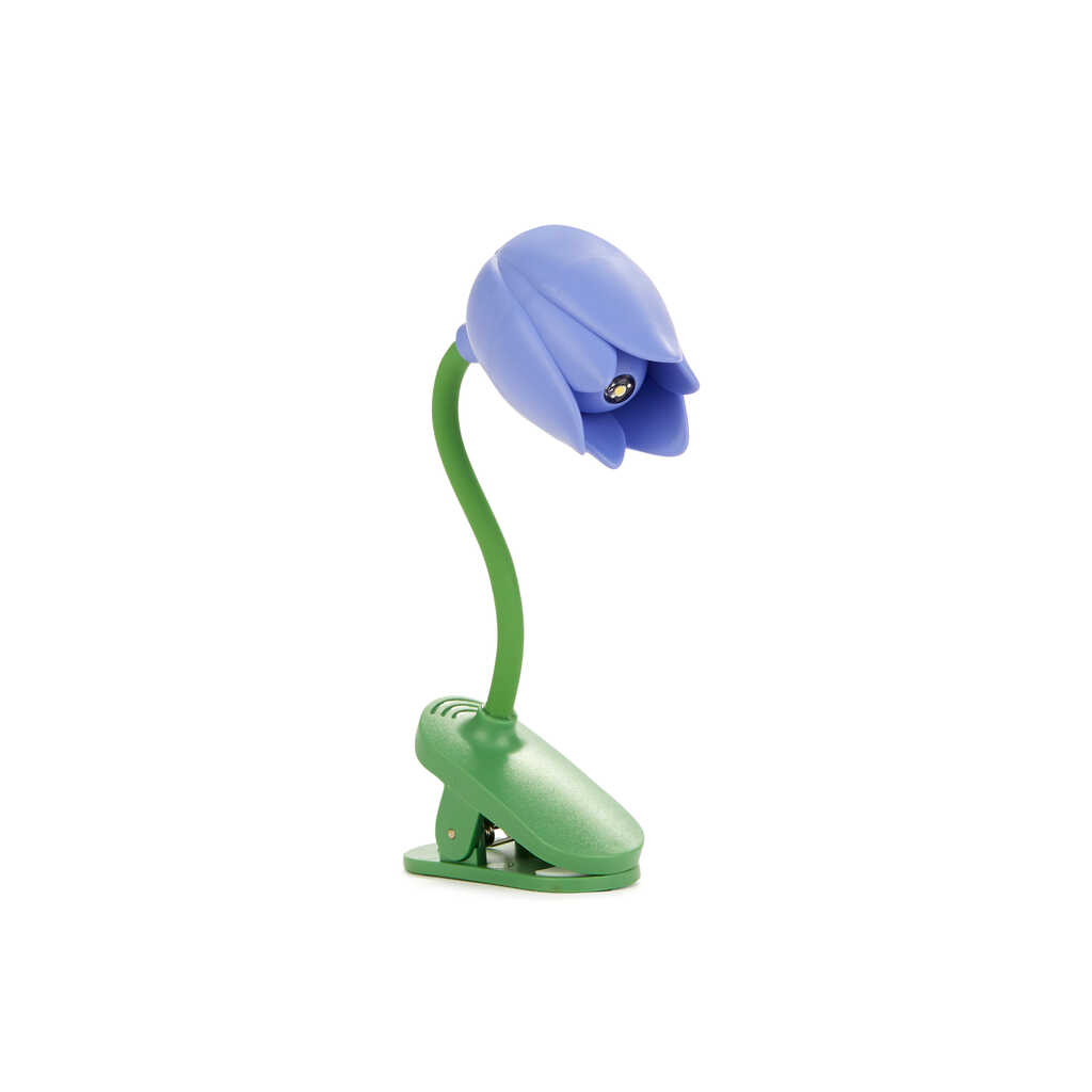 Leselampe TULIP Lila Tulpe Kunststoff Batteriebetrieben 4,3x2,5x11cm