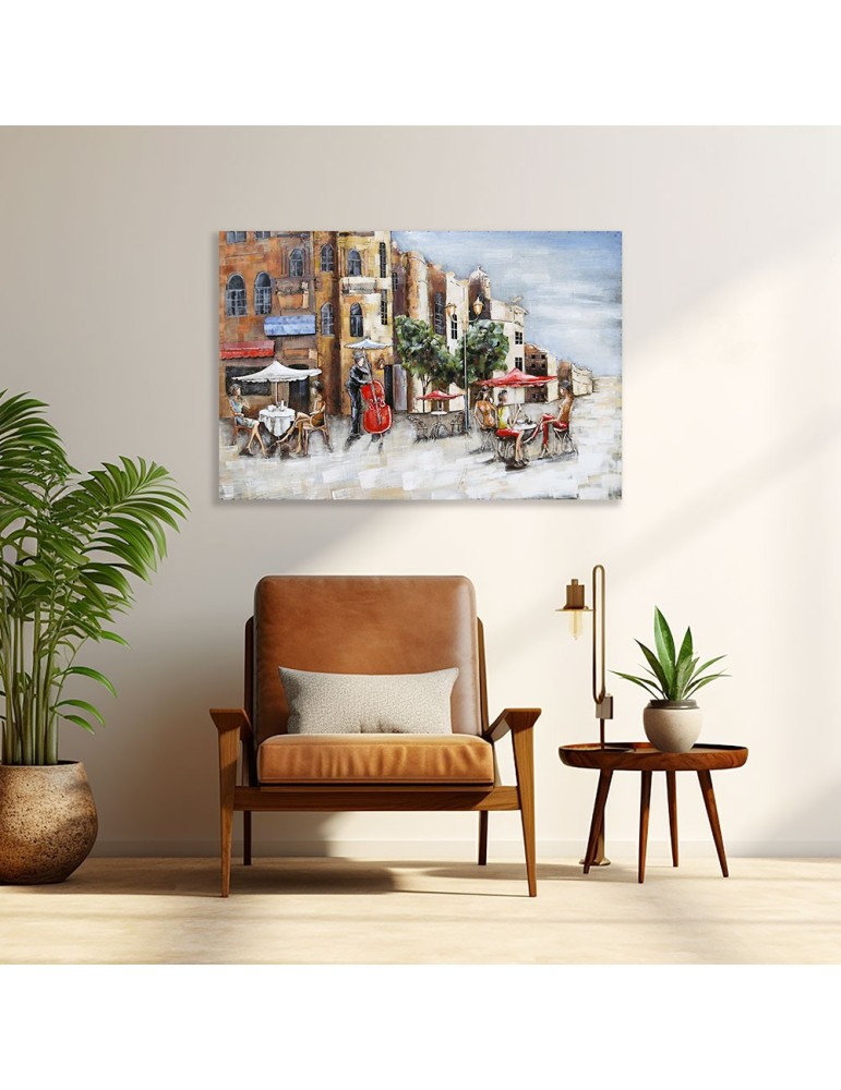3D Wandbild DAYS IN FRANCE auf Metallplatte inkl. Rahmen 8x131,5x91,5cm