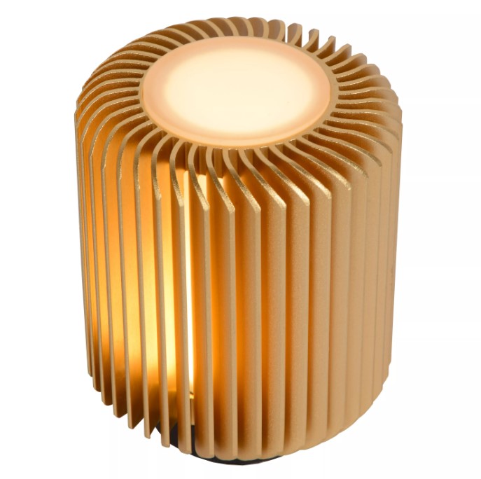 4ifA2I6CyBGRee Tischleuchte TURBIN Aluminium 5W 400lm 3000K Warmweiß dimmbar 10,6x10,6x13,7cm