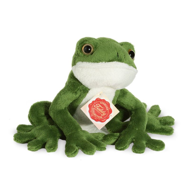 Frosch grün handgefertigt 5x13x15cm