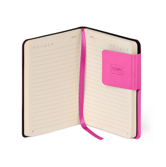 3PakPmdcrfiIlt Liniertes Notizbuch - Small - My Notebook 9,5x13,5cm 192 nummerierte Seiten Bougainvillea Pink