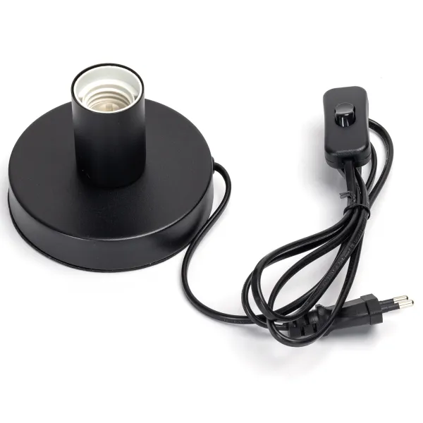 Tischleuchte Eisen E27 ohne Leuchtmittel 11x7x9,5cm