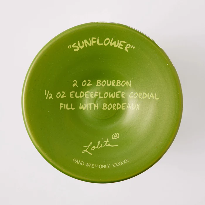 Weinglas SUNFLOWER by Lolita handbemalt Unikat 22,5x8,5x8,5cm Weinglas SUNFLOWER by Lolita handbemalt Unikat 22,5x8,5x8,5cm