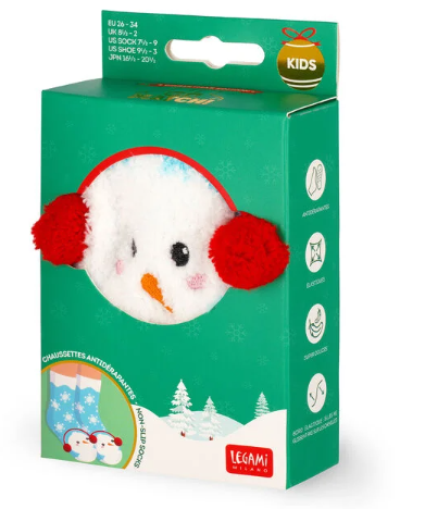 Non Slip Socks - It's a Match Kids - Schneemann