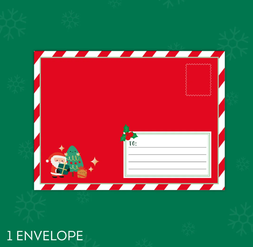 Set für Brief an den Weihnachtsmann