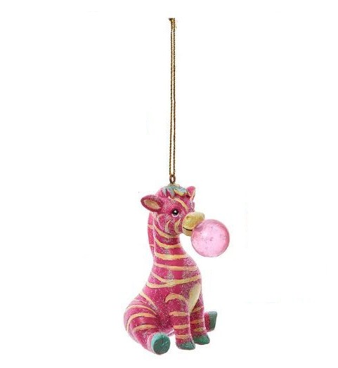 Weihnachtshänger BUBBLEGUM SAFARI ZEBRA Polyresin Weihnachtshänger BUBBLEGUM SAFARI ZEBRA Polyresin