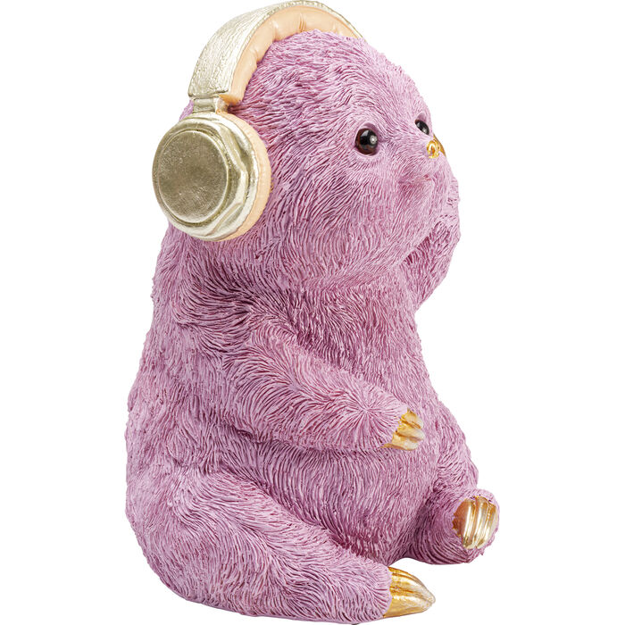 Spardose PARTY SLOTH Polyresin Pink13,6x13,6x19cm