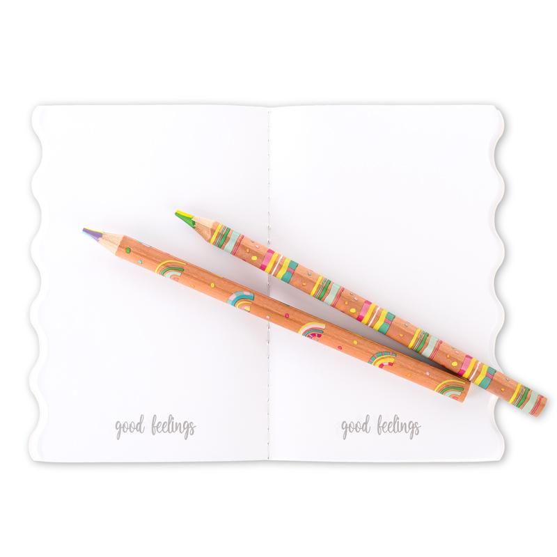 4X2lbDzsrJLj2y GOOD FEELINGS Regenbogen-Buntstifte 2er Geschenkset 0,9x17,5cm