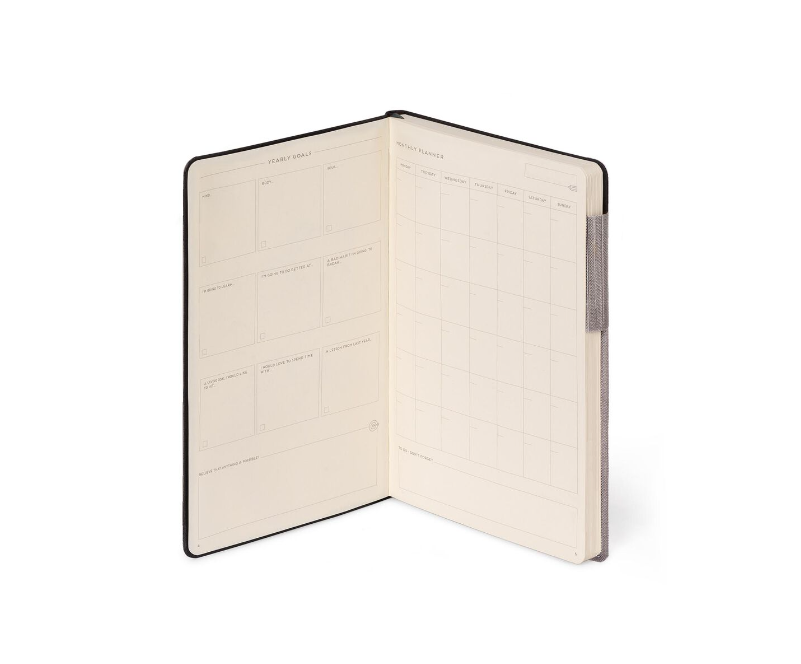 5jbxy1tFMZBIOZ Liniertes Notizbuch - Medium - My Notebook 13x21cm 192 nummerierte Seiten Grey Diamond