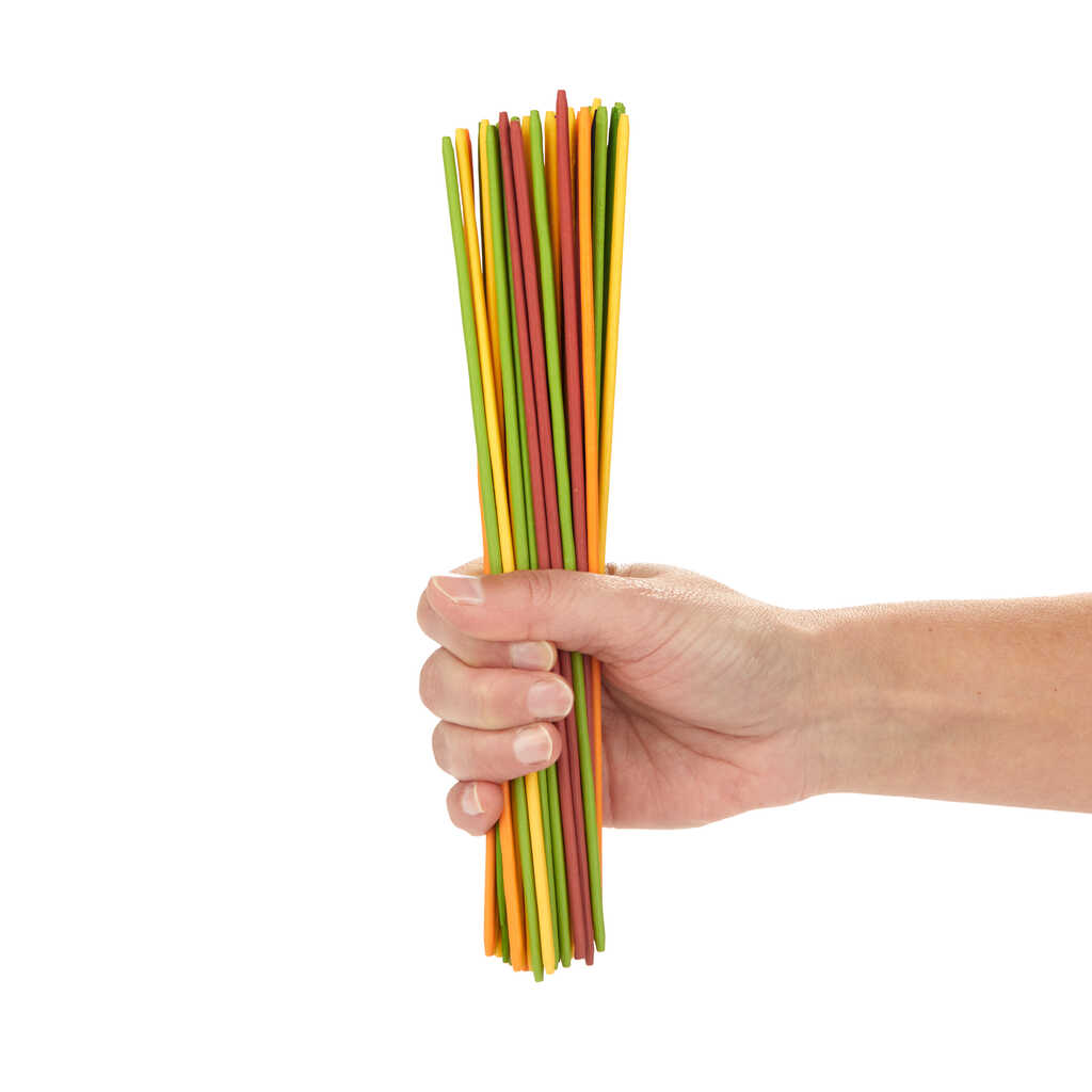 Geschicklichkeitsspiel MIKADETTI Spaghetti Mikado Bambus 2-8 Spieler 2,5x6,5x22,8cm