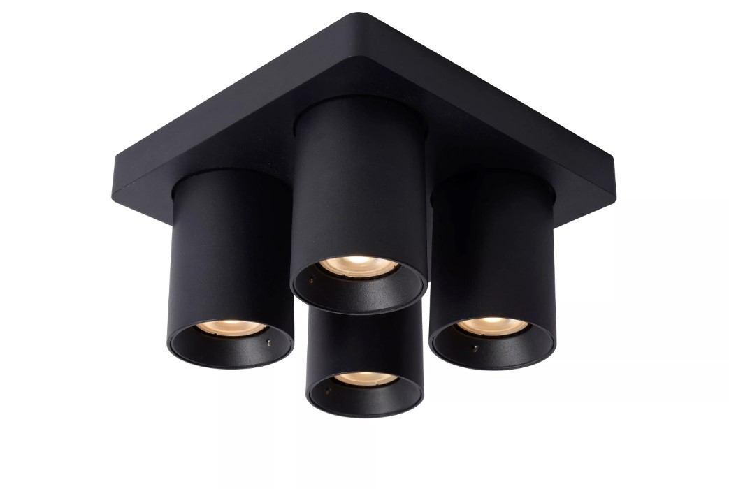 1diPtJOGA12Myy Deckenstrahler NIGEL Aluminium GU10 4x5W 1280lm 2200K~3000K Dim-To-Warm 20x20x11,5cm