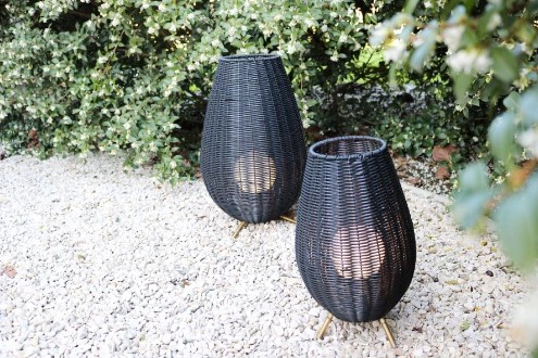 5XXpmeFeHQxhVS Akku-Tischlampe COLIN Outdoor IP44 Warmweiß 3000K 3-StepDim 30x30x50cm