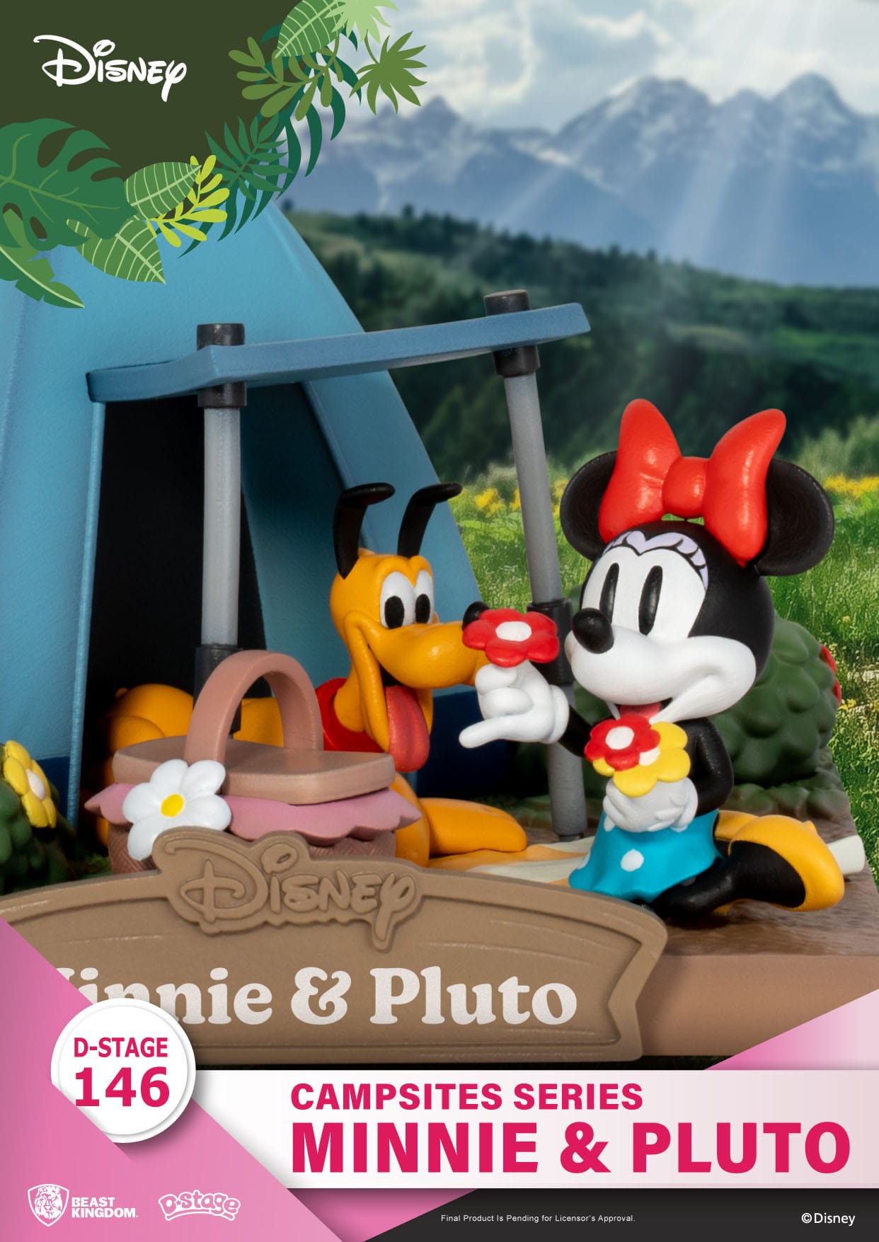 65vZo9PVqcxqUZ Disney Campsite Series D-Stage Sammlerstück Diorama "Minnie & Pluto" 9,8cm PVC