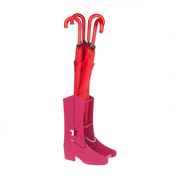 Schirmständer PINK COUNTRY BOOT Metall 12x30x40cm