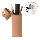 2-in-1-Federmäppchen aus Silikon - Kawaii - Teddybär