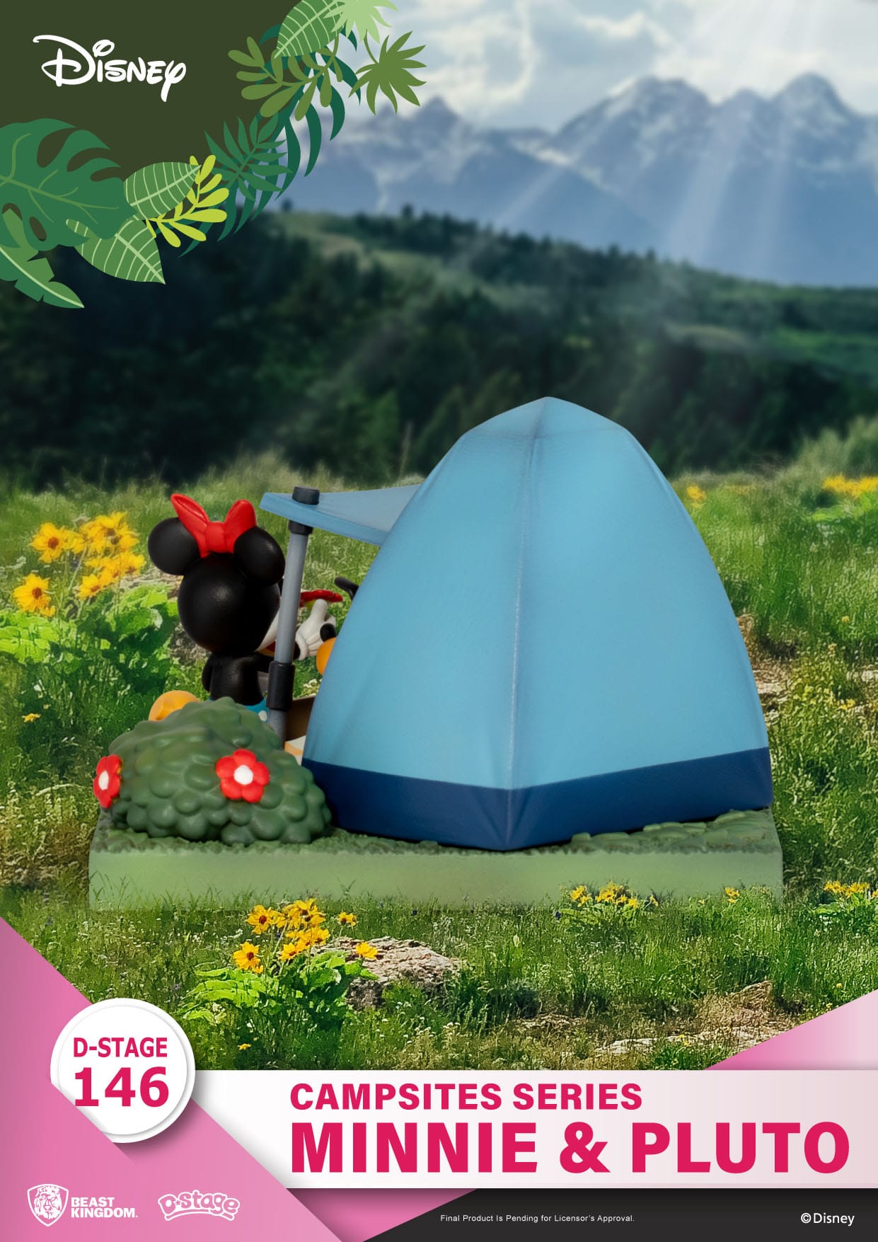 5hxhUszrncXkNn Disney Campsite Series D-Stage Sammlerstück Diorama "Minnie & Pluto" 9,8cm PVC