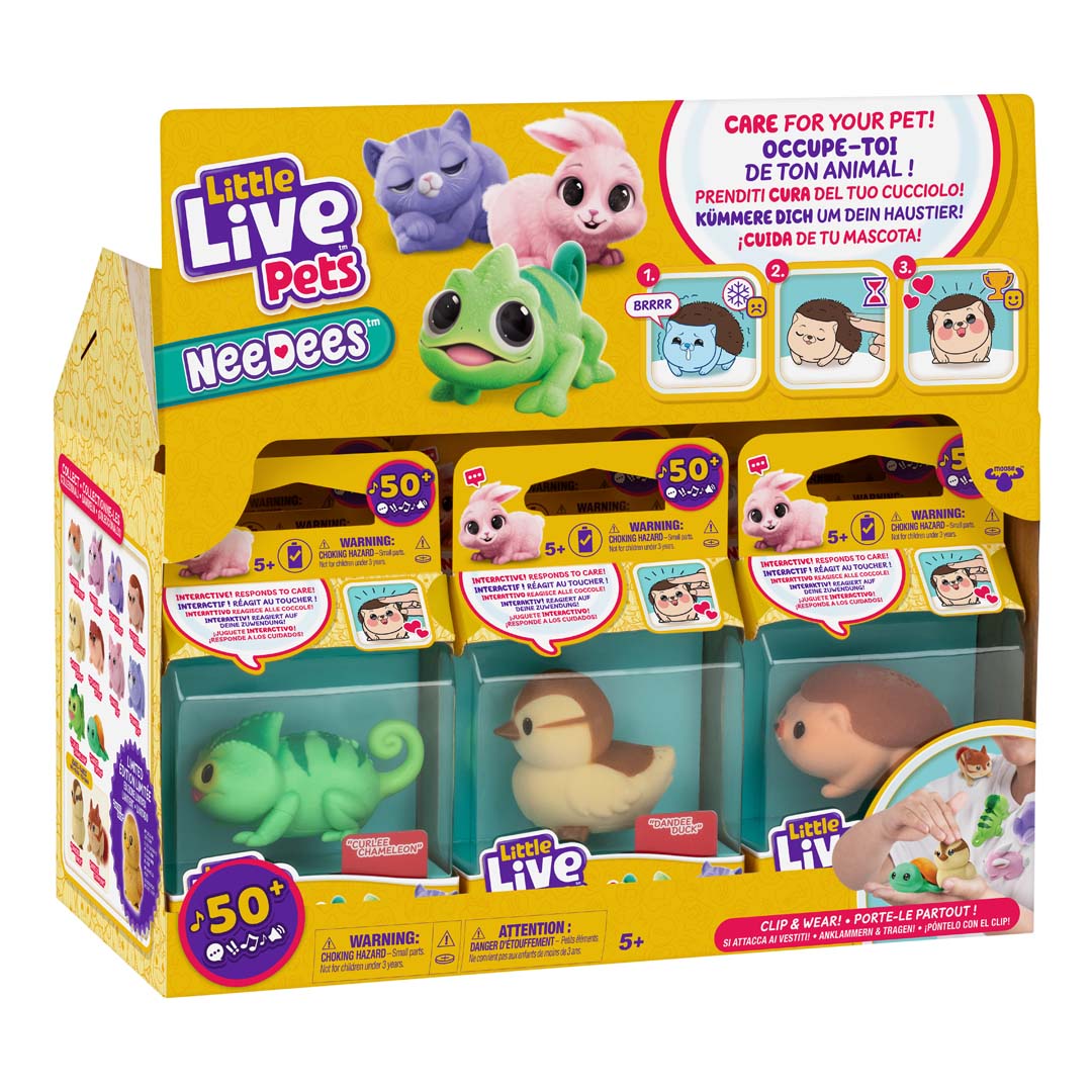 Interaktives Little Live Pets NEE DEES 30+ Geräusche Berührungssensoren 2,9x5,7x3,7cm