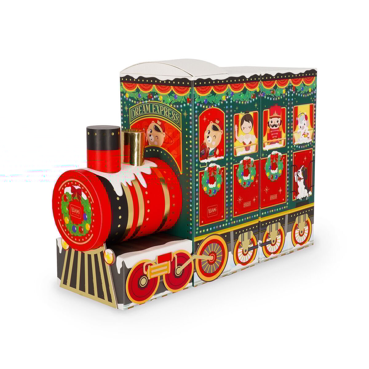 Adventskalender Christmas Countdown DREAM EXPRESS 27x36x12cm