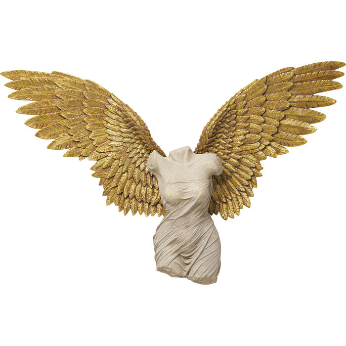 Wandobjekt GUARDIEN ANGEL FEMALE handgearbeitet Unikat 203x140cm