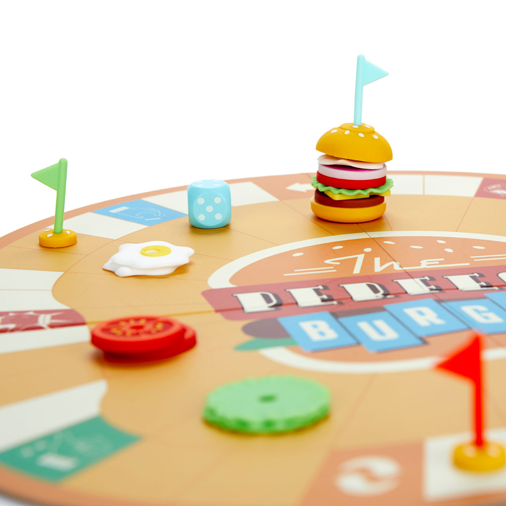 Brettspiel THE PERFECT BURGER Silikon Karton bis 4 Spieler 28-teilig 21x35x4cm