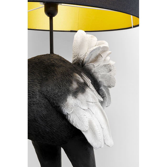 KARE-57259-detail-b-700x700 Stehleuchte ANIMAL OSTRICH Polyresin Leinen E27 handgearbeitet 50x62x146,5cm