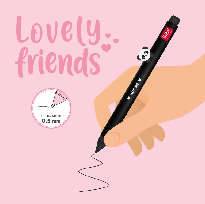 1RoEc0tke64vEH Gelstift Lovely Friends mit abnehmbarer Panda-Figur 0,5