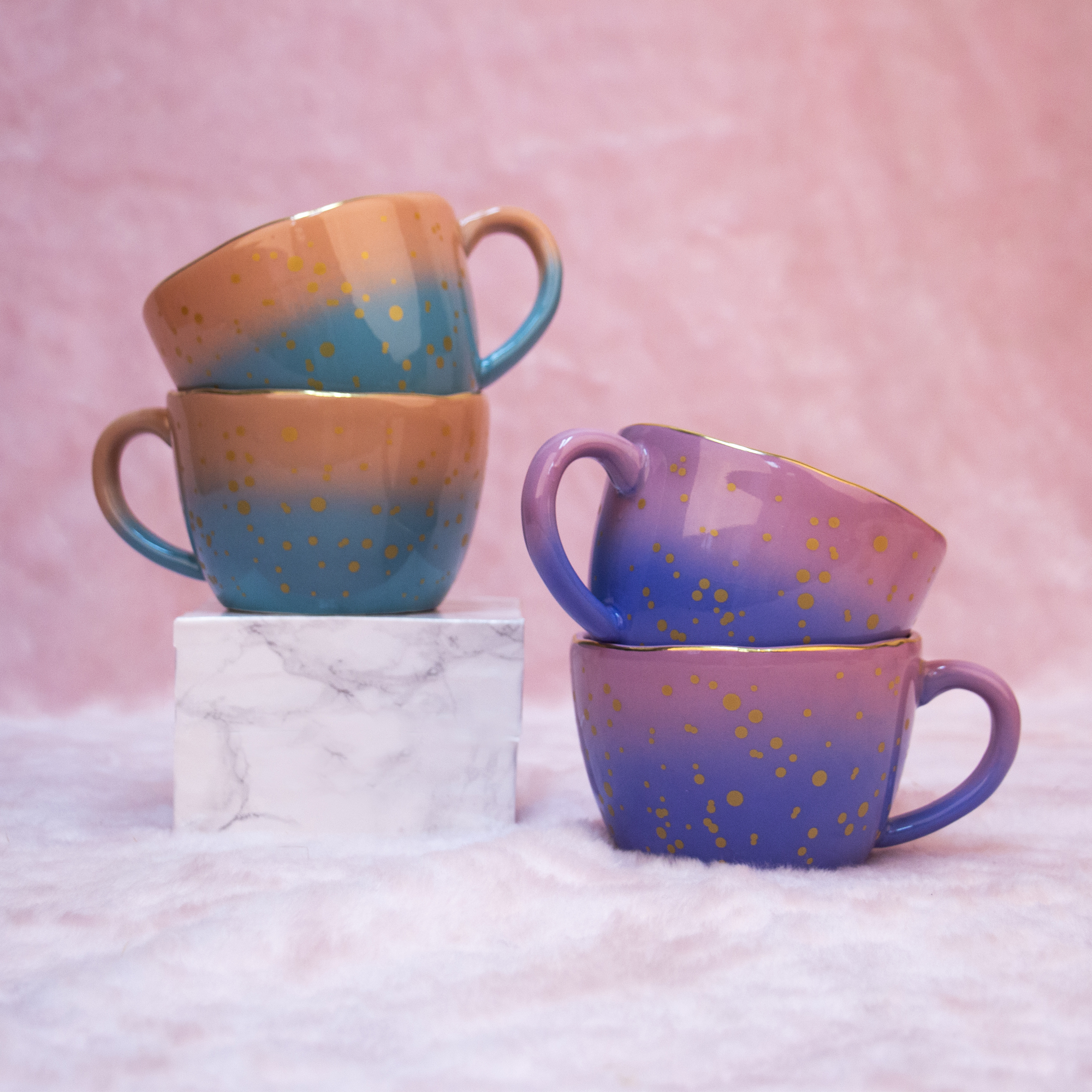 Tasse IRREGULAR Porzellan Krumm 7,8x7,8x15,5cm