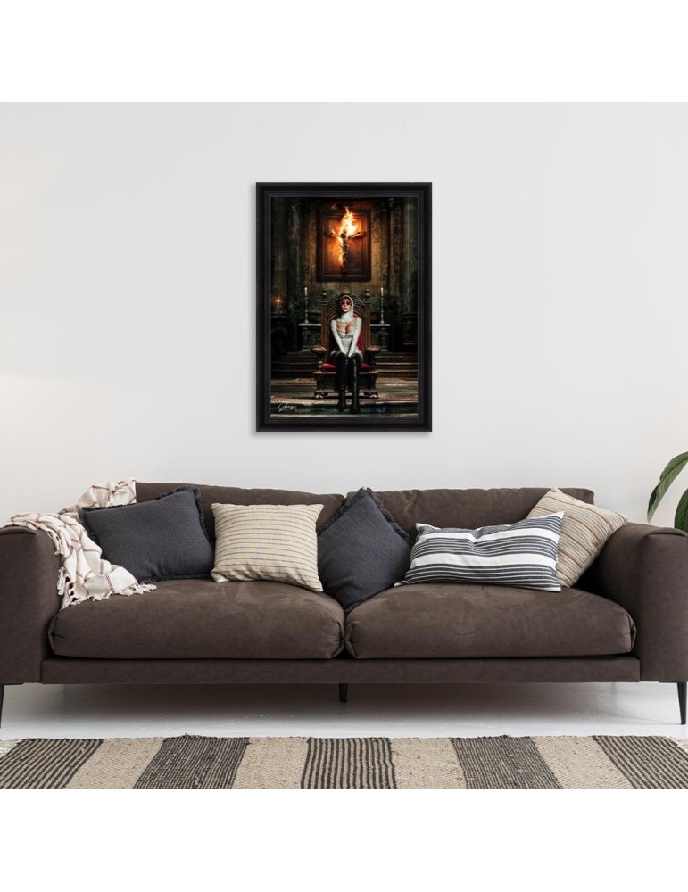 Wandbild FIRE CHURCH by Alexandre Granger inkl. Rahmen 7,2x72x102cm