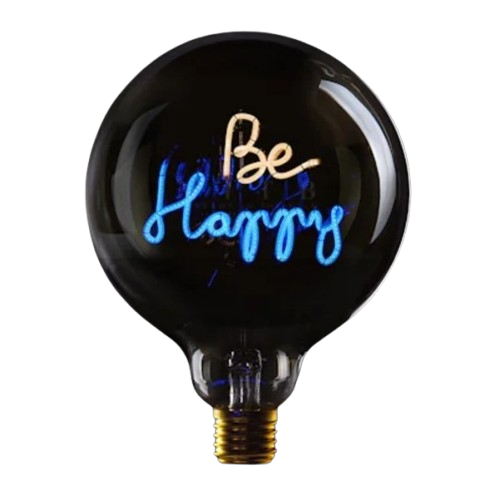 65167-removebg-preview LED Globebirne mit Schriftzug BE HAPPY G125 E27 2,5W 2200K 78lm 12,5x12,5x17,2cm