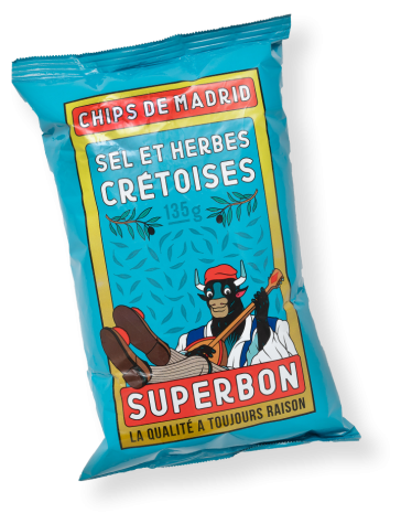Superbon Chips CRETAN HERBS 135g