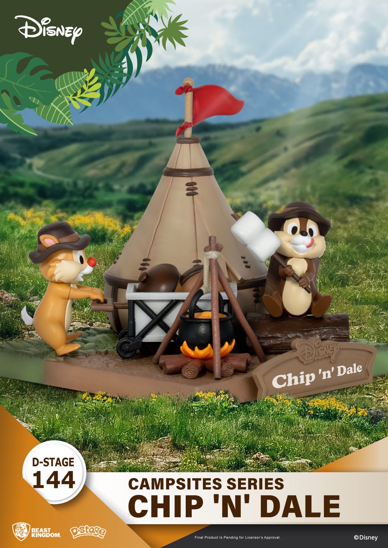43TpxyxGXnuONk Disney Campsite Series D-Stage Sammlerstück Diorama "Chip & Dale" 9,8cm PVC