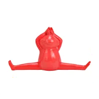 Dekofigur YOGA FROSCH Polyresin Grün 6x17x12cm