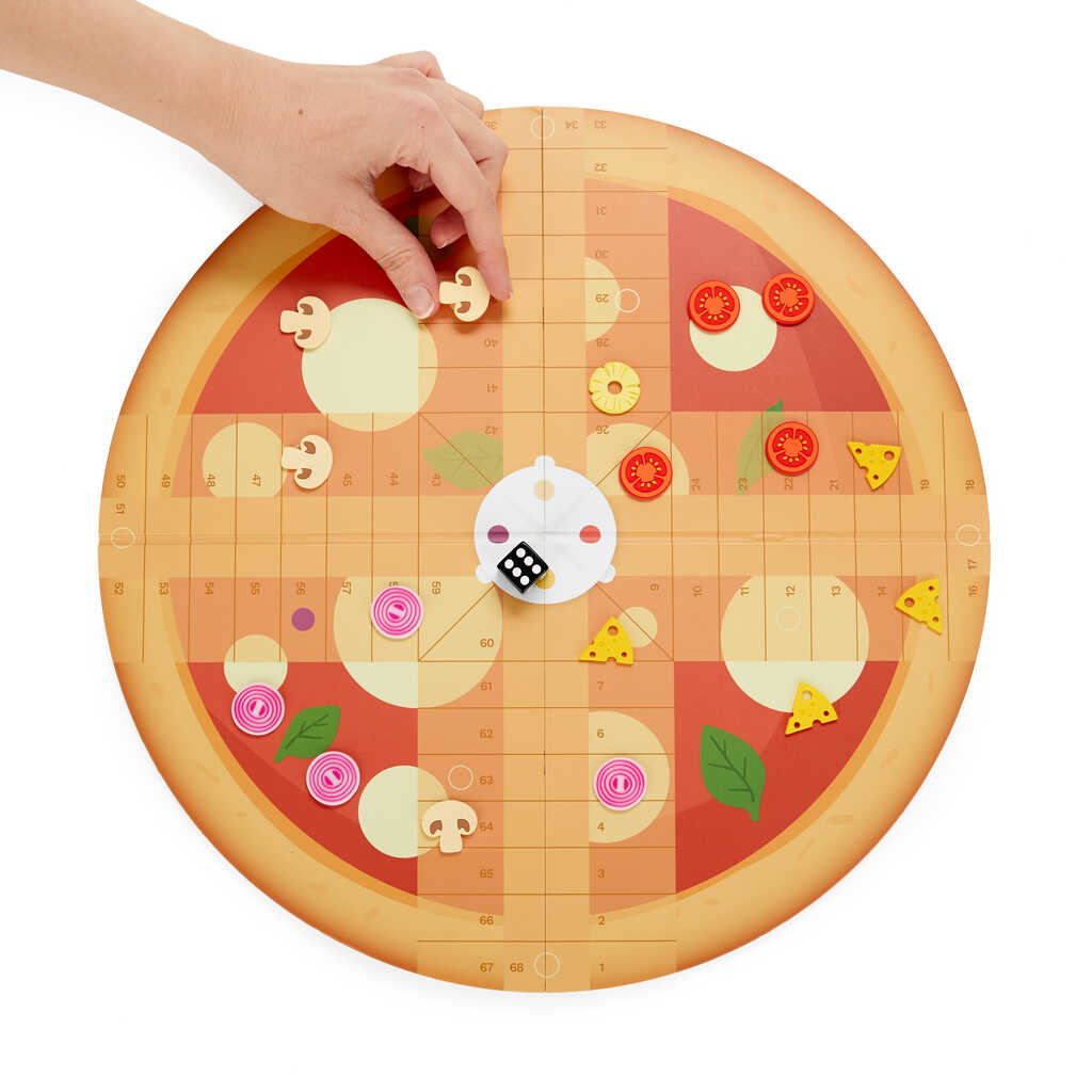 Brettspiel LUDOS PIZZA "Mensch-Ärger-dich-nicht" 16-teilig 26x26x3cm