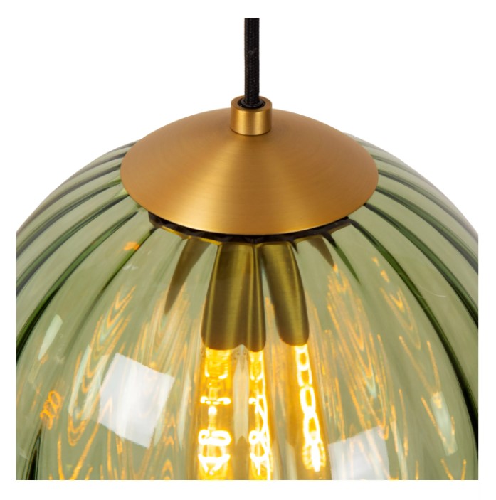 Pendelleuchte MONSARAZ Rund Glas E27 dimmbar
