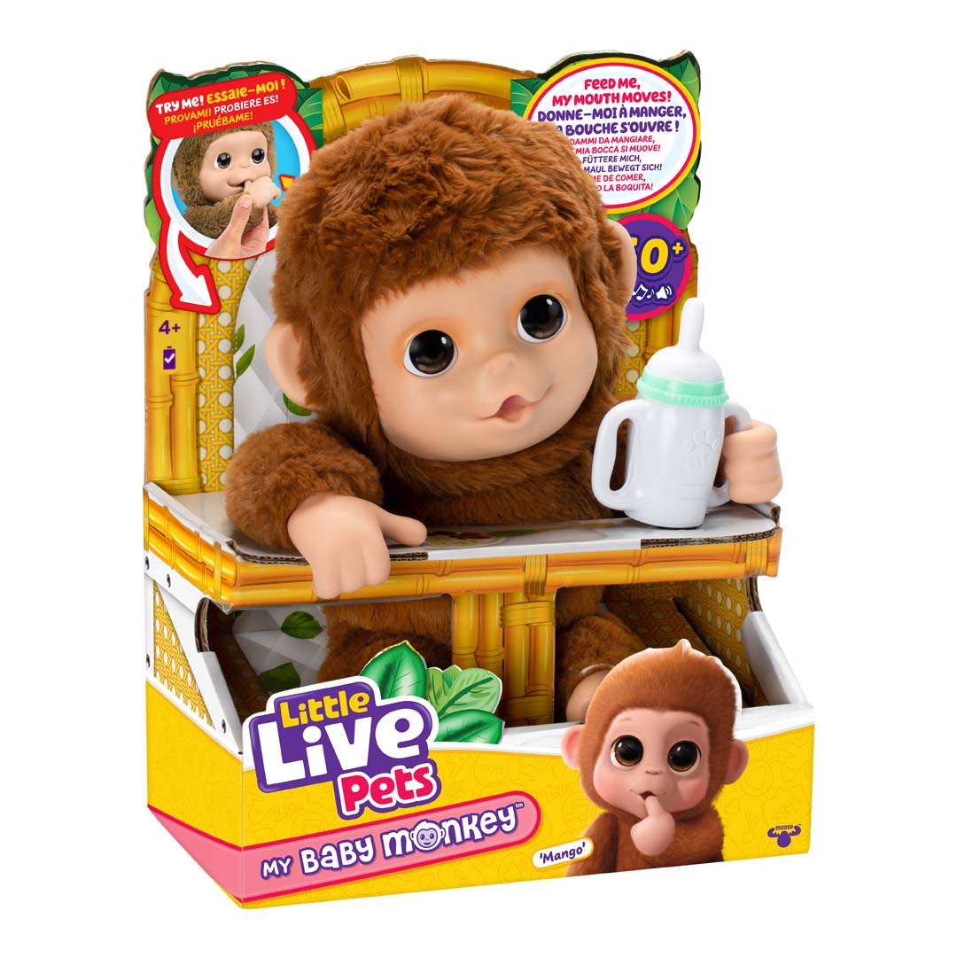 Interaktives Little Live Pets Mama Surprise MEIN KLEINER AFFE MANGO 18x18x29,5cm