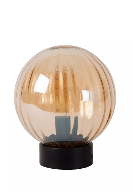 Tischleuchte MONSARAZ Glas E27 dimmbar 25x25x29cm