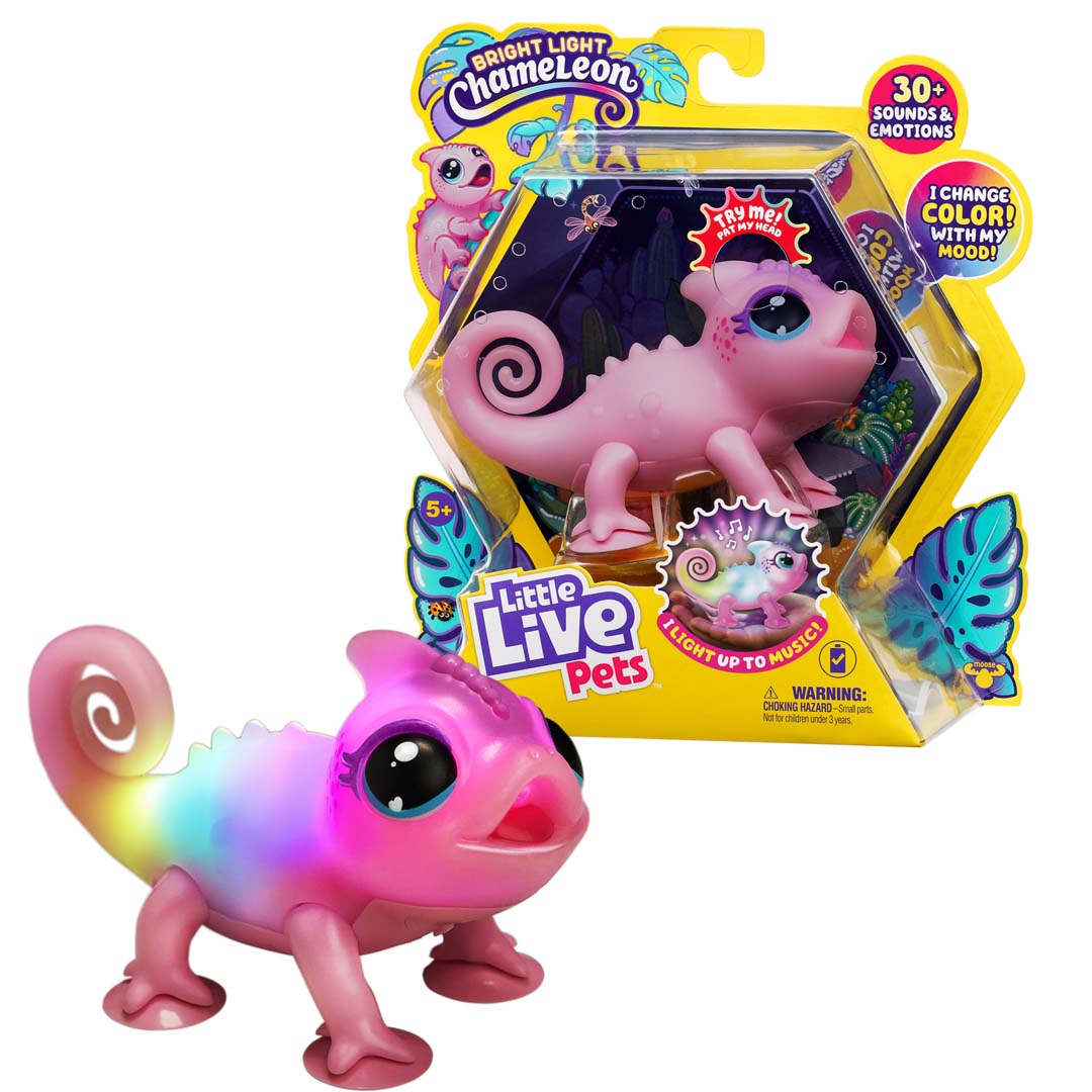 Interaktives Little Live Pets CHAMÄLEON NOVA Farbwechselfunktion Sounds 7,75x14,45x8,56cm