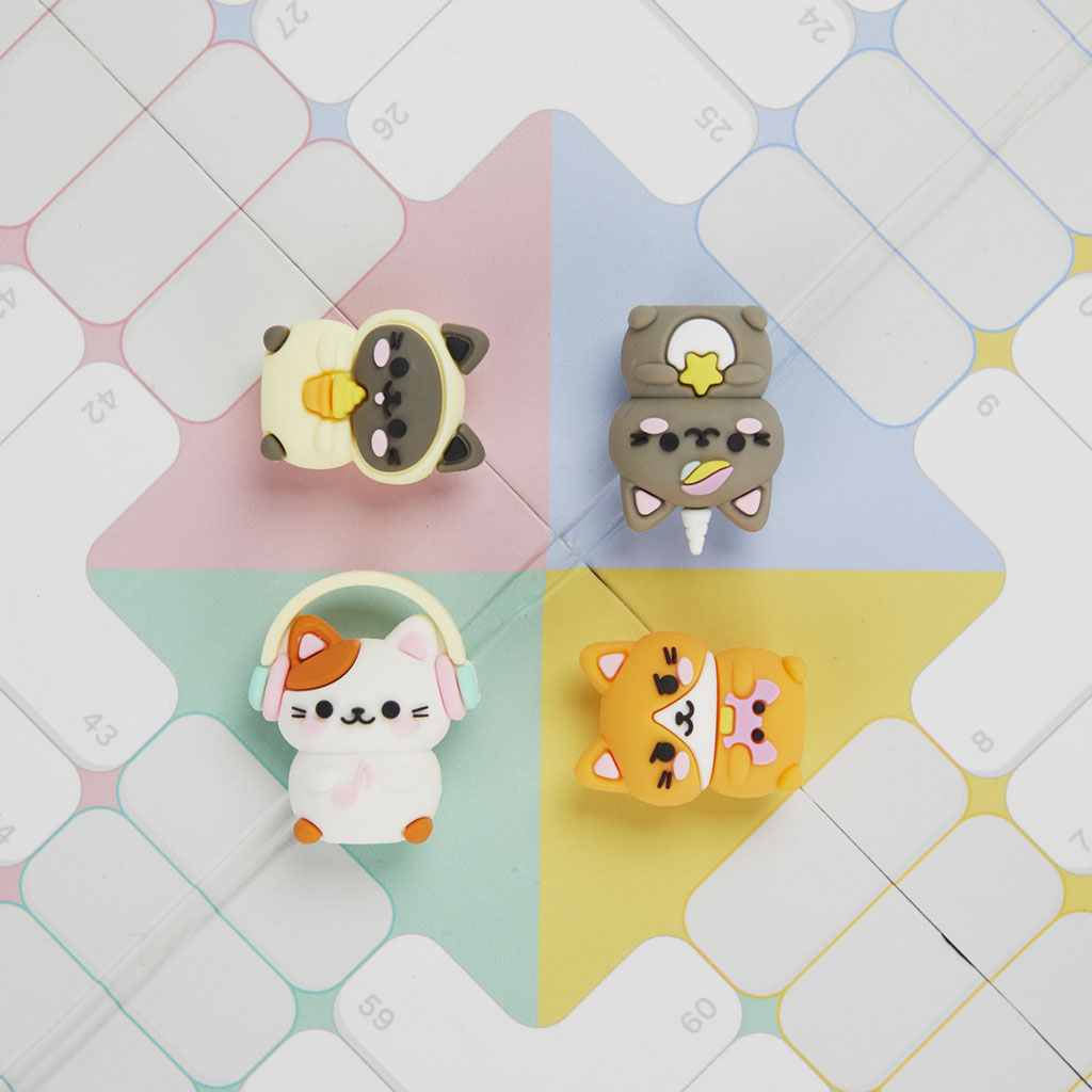 Brettspiel KAWAII PURRCHISI Mensch-Ärger-dich-nicht 22-teilig 21x33,5x2,5cm