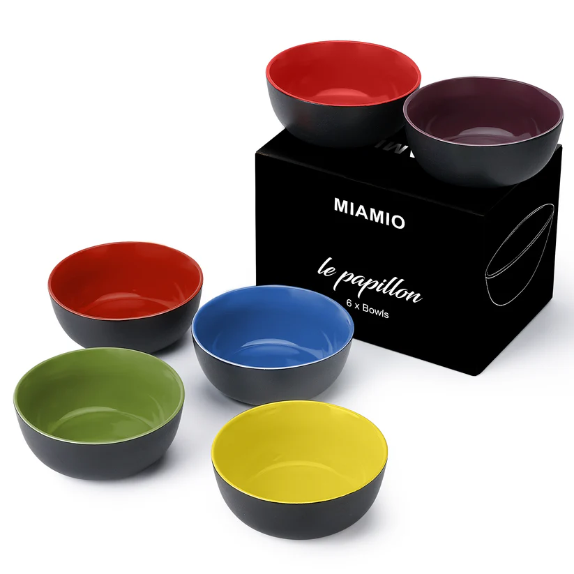 Schüssel Set LE PAPILLON Innenseite bunt 600ml