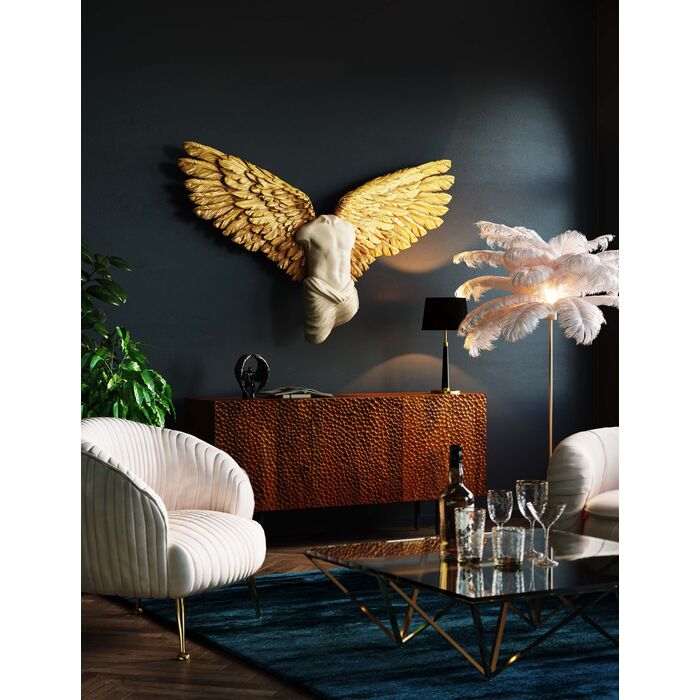 20k1sFeD8rUkOa Wandobjekt Guardian Angel Male handgearbeitet Unikat 71x124x17,8cm