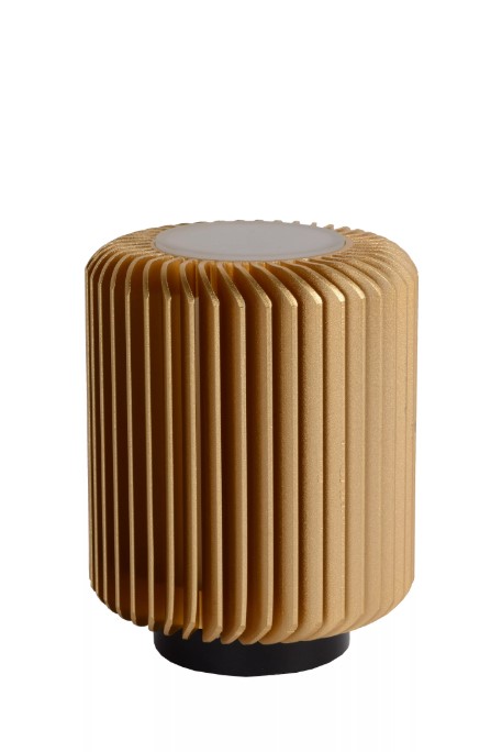 2UlVOgmIUYoErn Tischleuchte TURBIN Aluminium 5W 400lm 3000K Warmweiß dimmbar 10,6x10,6x13,7cm