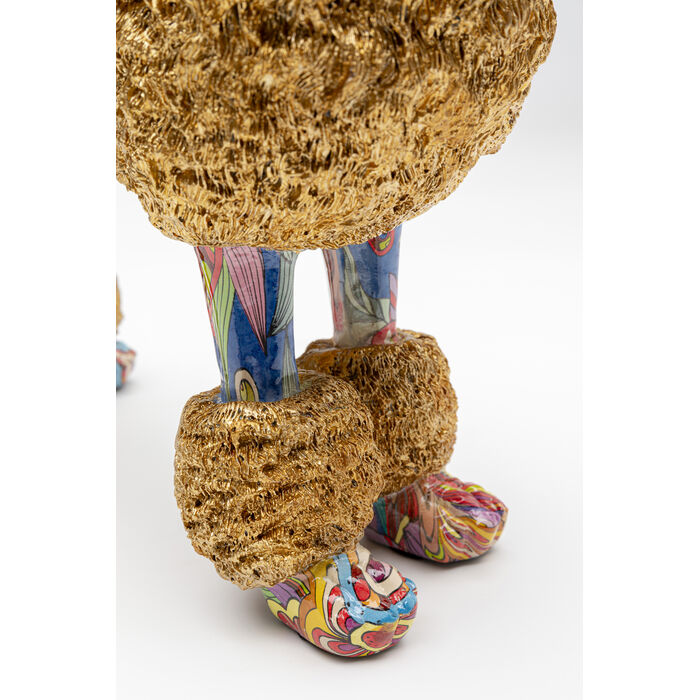 Dekofigur STREET ART GRAFFITI POODLE Polyresin handgearbeitetes Unikat 15,5x32x34cm