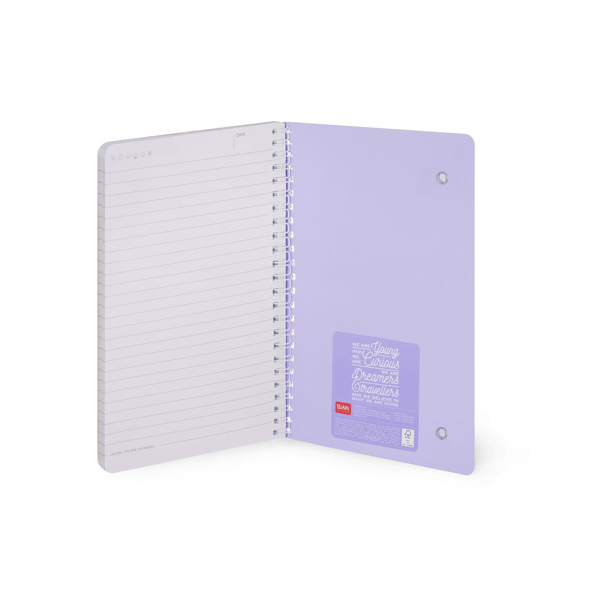 Liniertes Notizbuch - Large A5 - Notebook mit Spiralbindung 15,5x21cm 200 Seiten TAROT